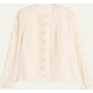 Zimmermann Lucky embroidered cotton blouse - white - XL