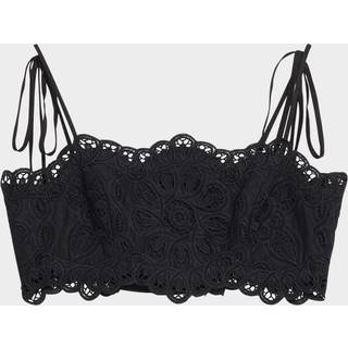 Zimmermann Rhiannon embroidered cotton top - black - S