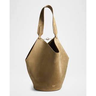 Khaite Lotus Small suede tote bag - beige - One Size