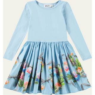 Molo Casie Long-Sleeved Dress Celebration 92/98 cm  Blå  92/98 cm  kvinde