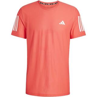 adidas Own The Run Tee Running Shirt Men - Coral, Size L - coral
