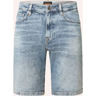 BOSS Orange Herren Jeansshorts blau