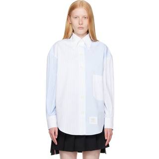 Thom Browne Pinstripe cotton poplin shirt - blue - S
