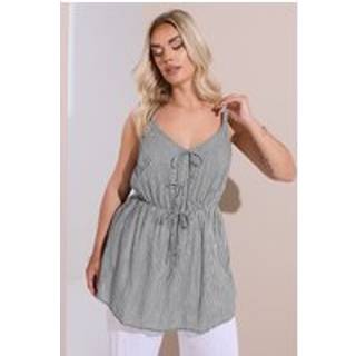Yours Curve Yours Curve Blue Gingham Tie Front Top
