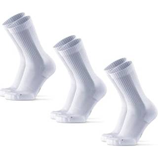 LONG-DISTANCE CREW RUNNING SOCKS - White / 43-47 / 3-Pack