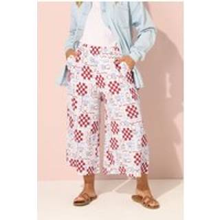 Yours Curve Yours Curve White Crinkle Midaxi Culottes