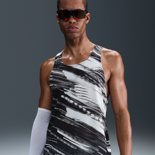 Nike Dri-FIT Fast Singlet Str. XXL Herre - Grå løbetrøje til optimal komfort og åndbarhed