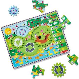 Melissa & Doug Puslespil med Tandhjul Dyretema 24 Brikker