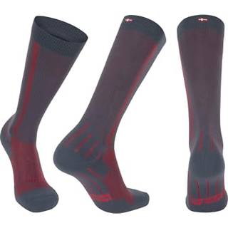 SPORTS COMPRESSION SOCKS - Grey/Red / 43-47 / 1-Pack