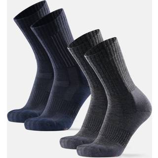 PREMIUM HIKING SOCKS - Navy/Grey | Grey Melange / 43-47 / 2-Pack