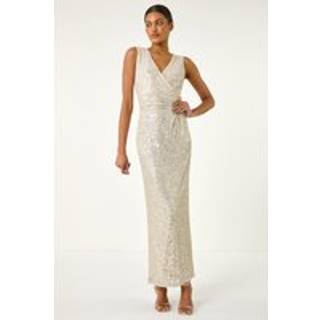Roman Roman Pailletter Side Twist Wrap Maxikjole - 38