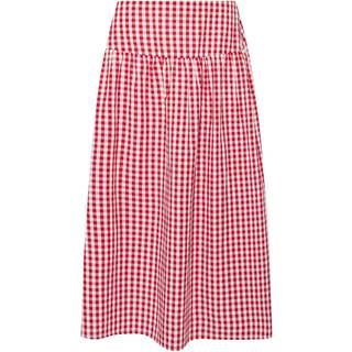 PixieGirl Petite PixieGirl Petite Red Gingham Check Maxi Skirt