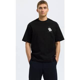 Printet T-shirt Med Rund Hals