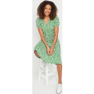 M & Co M & Co Green Jersey Wrap Dress - EU 48 (UK 20)