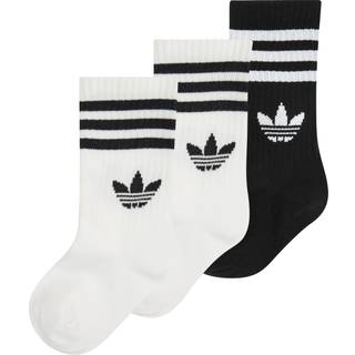 Tennissokker, 3 par - White / Black - 28-30