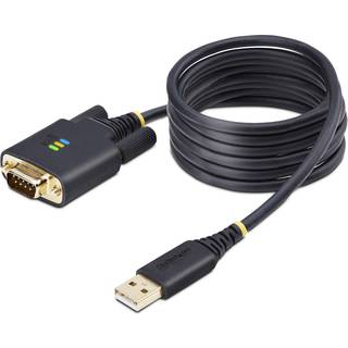 StarTech.com 6.6ft (2m) USB to Serial Adapter Cable COM Retention RS232 - USB / serial cable - USB to DB-9 - 2 m