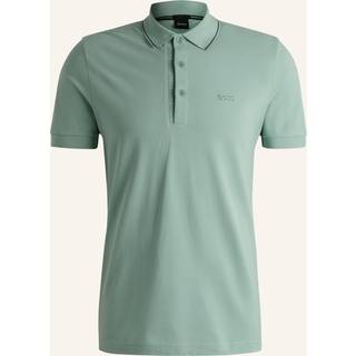 Poloshirt i bomuldspiqué med slim fit og tone-i-tone-logo