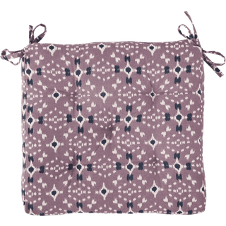 Madam Stoltz Sædepude 45x45 Cm Dusty Lilac - Hynder Bomuld Off-White - CP-4545-235