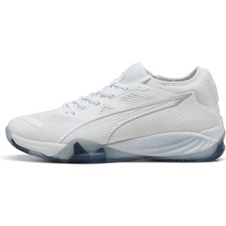 Puma Eliminate NITROâ¢ SQD 4 Handball Shoes Unisex, White, Size 49.5, Shoes - Silver - 49.5