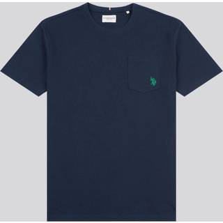 U. S. Polo Assn U. S. Polo Assn. Navy Blue Mens Double Horsemen Pocket 100% Cotton T-Shirt
