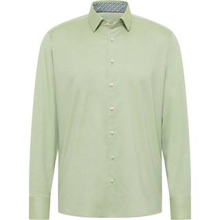 MODERN FIT Shirt in sage green plain