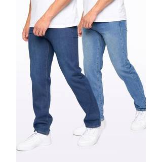 Smith And Jones Herre Sazzi To-pak Straight Fit Jeans Mørk Vask/Stenvask
