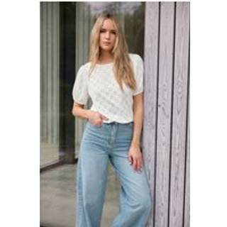 Lts Tall Ivory White Broderie Puff Sleeve Top 14 Lts | Tall Women's Day Tops