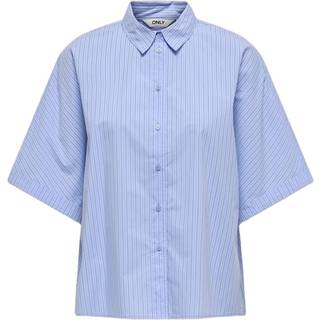 ONLY DAME SHIRT ONLMARI - Cashmere Blue Stripes Medium Blue+Dark Blue - L