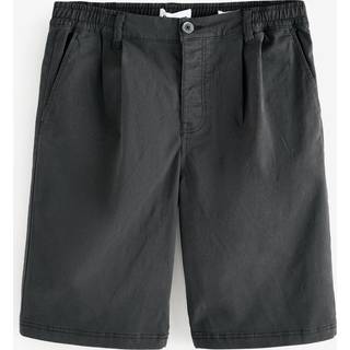 Threadbare Threadbare Black Relaxed Fit Pleated Stretch Chinos Shorts