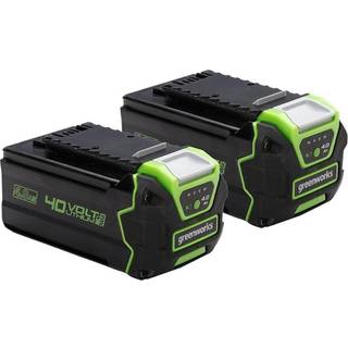 Batteri Greenworks G40BK4X; 40 V; 4,0Ah; Li-ion; 2 stk.
