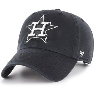 47 M?rke MLB Sort Hvid Prim?r Logo Clean Up Justerbar Baseball Cap Hat Voksen One Size Passer Alle - Houston Astros Sort Hvid