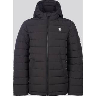 U. S. Polo Assn U. S. Polo Assn Black U. S. Polo Assn. Boys Lightweight Quilt Hooded Puffer Jacket