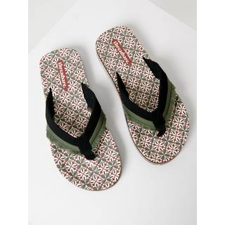 Threadbare Threadbare Green Fringe Detail Sandals