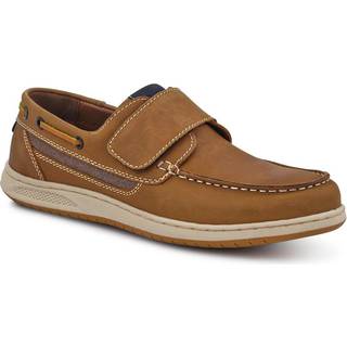 Pavers Pavers Brown Leather Touch Fastening Monk Shoes