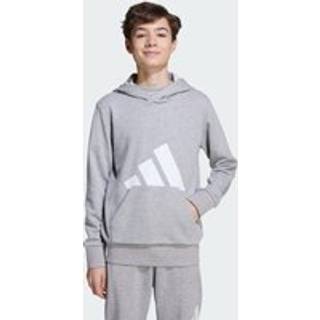 Essentials Kids hættetrøje - Medium Grey Heather / White - 140