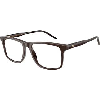 Emporio Armani EA3257 6255 55 Briller Mænd Brun - Shiny Brown - 55mm