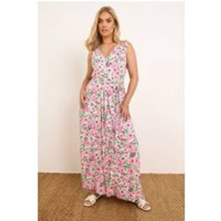 Yours Curve Yours Curve Pink Wrap Maxi Dress