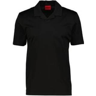 HUGO Herren Polo-Shirt schwarz Slim Fit