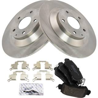 TRQ bagbremsepude & rotor-kit bremseklodser bremse rotor keramisk kompatibel med 2013-2015 Mazda CX-5