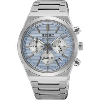 Seiko SSB459P1 Herrenuhr Chronograph Edelstahl/Hellblau