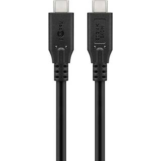 USB-C 4.0 til USB-C lade- og datakabel, 20Gbit/s, 240W, sort, 1m