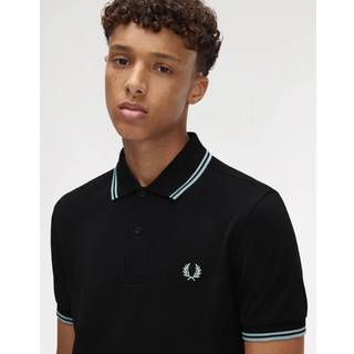 Fred Perry Twin Tipped Polo Shirt, Black - L