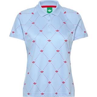 Originals Printed Trefoil polotrøje - Clear Sky / Better Scarlet