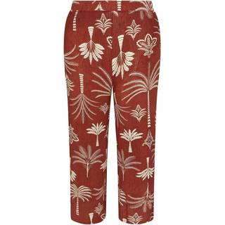 Yours Curve Yours Curve Brown Dry Plisse Co-Ord Trousers