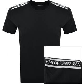 Emporio Armani Short Sleeve Logo T Shirt Black