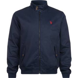 U. S. Polo Assn U. S. Polo Assn. Blue Mens 100% Cotton Twill Harrington Jacket