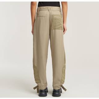 Tone On Tone Cargo Pants - Beige - Women