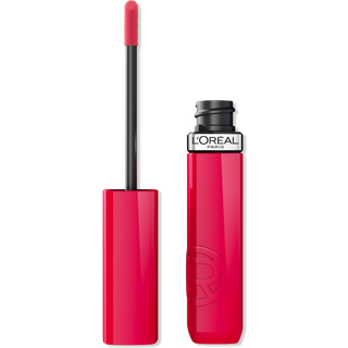 L'Oreal Paris Ufejlbarlig Lak Resistance Flydende Lbestift 16HR Langvarig Lip Makeup med laklignende glans og Zero Transfer 250 Pink Oulala