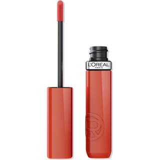 L'Oreal Paris Ufejlbarlig Lak Resistance Flydende Lbestift 16HR Langvarig Lip Makeup med Lak-lignende Glans og Zero Transfer 601 vrd