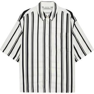 Anine Bing Coco Monogram Bluser A-07-11268 Ivory/Black (LARGE)